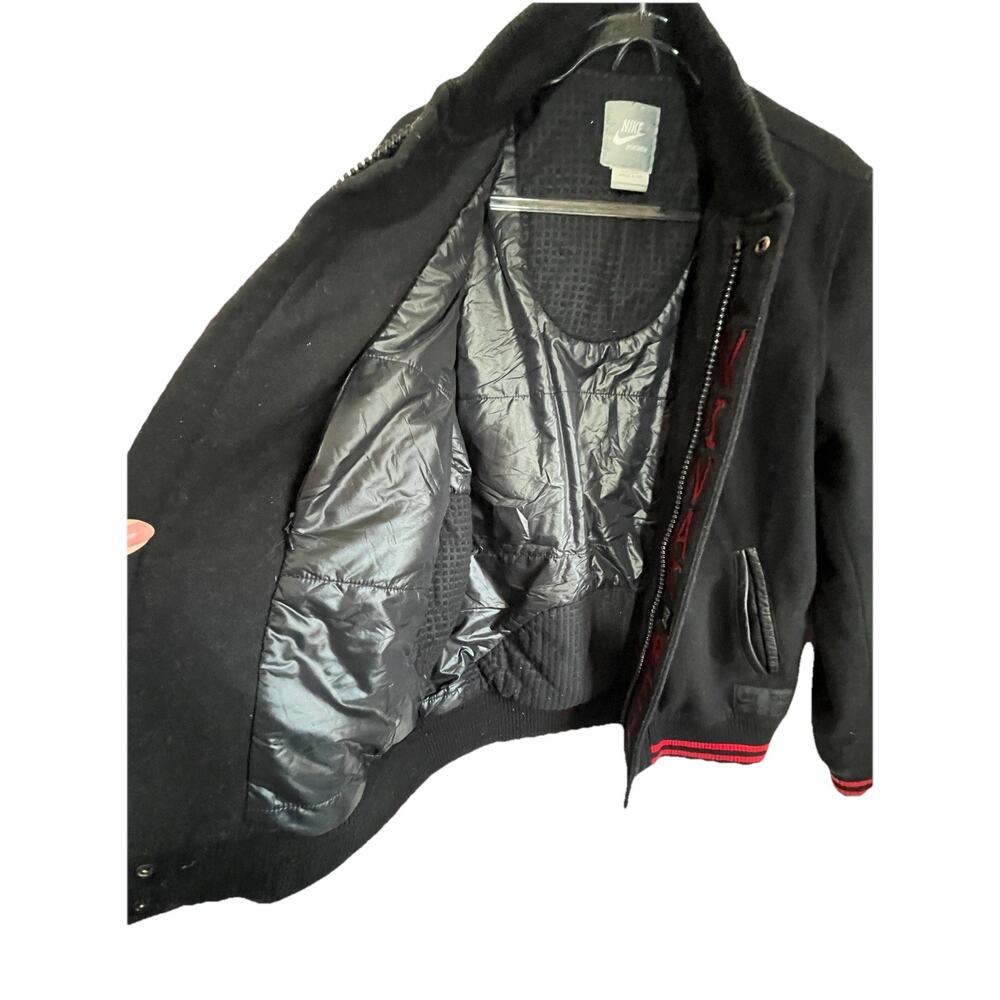 Nike Sportswear LeBron James Destroyer Wool Bomber Jacket Men's Med Vivat Rex - Picture 10 of 12